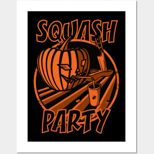 Halloween Squash Party Posters and Art